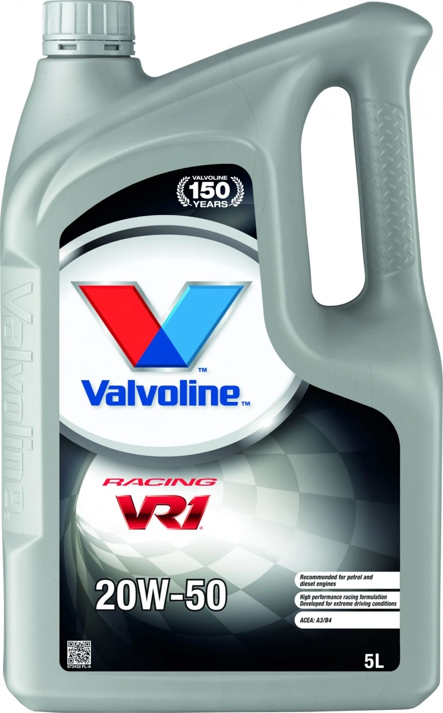Valvoline VR1 Racing 20W-50 Kilpamoottoriöljy, 5ltr. 1 Valvoline VR1 Racing 20W-50 Kilpamoottoriöljy, 5ltr.
