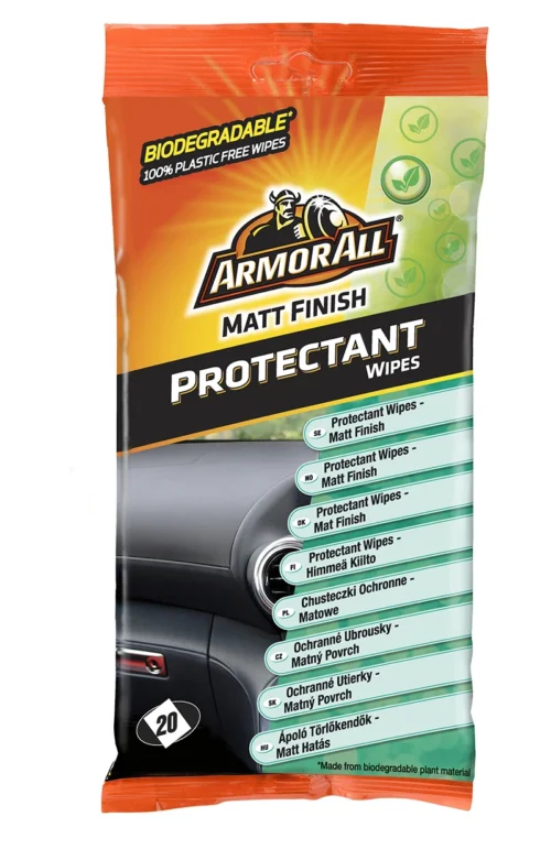 Armor All Wipes Kumi- & Muoviliina, Matta 20 Kpl