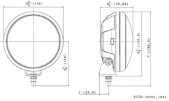CIBIÉ Mini OSCAR LED Musta Kaukovalo -Polarautocar cibi mini oscar led 5 75 inch dimensions 3 e4fd806c