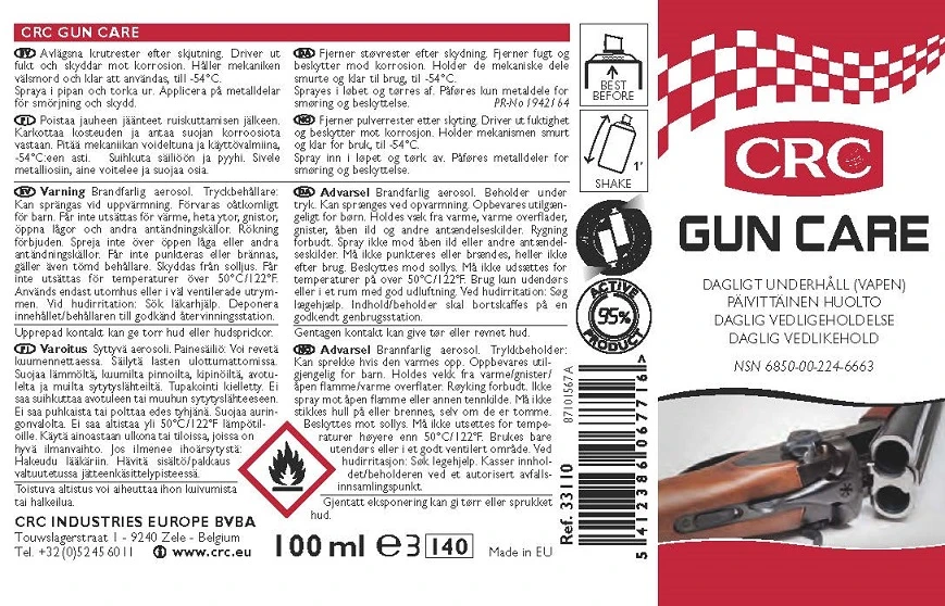 CRC Gun Care -54°C Aseöljy 100ml 2 CRC Gun Care -54°C Aseöljy 100ml - Image 2