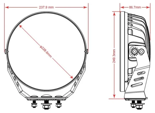 LED Lisävalo 9" Pyöreä, 170W, 14280lm 8 LED Lisävalo 9" Pyöreä, 170W, 14280lm -Polarautocar hml 97102pe auton edullinen led lisa valo 9 tuumaa tampere e6b5a130