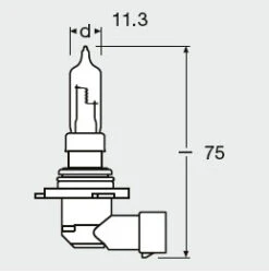 Osram HIR2 Polttimo 12V 55W, 1kpl -Polarautocar os9012 3 655262a3