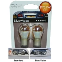 Philips SilverVision PY21W Metallikanta BAU15s PARI