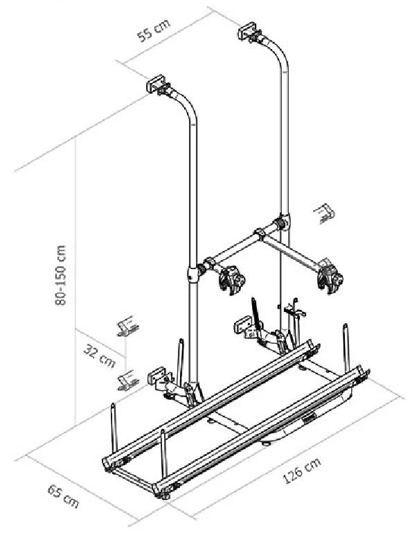Thule Sport G2 Compact Pyöräteline Pakettiauton Takaoveen (pariovelliset) 4 Thule Sport G2 Compact Pyöräteline Pakettiauton Takaoveen (pariovelliset) - Image 4