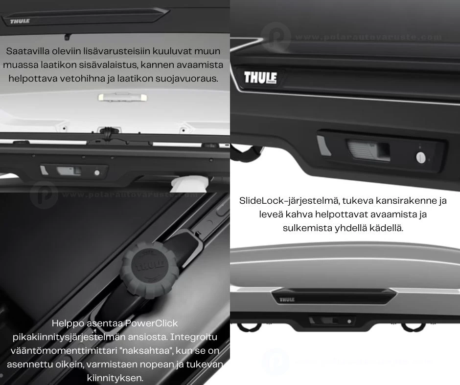 Thule Motion 3 M Black Glossy Kuljetuslaatikko 5 Thule Motion 3 M Black Glossy Kuljetuslaatikko - Image 5