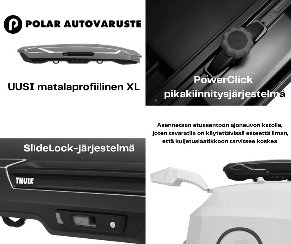 Thule Motion 3 XL Low Black Glossy Suksiboksi / Kuljetuslaatikko 5 Thule Motion 3 XL Low Black Glossy Suksiboksi / Kuljetuslaatikko - Image 5